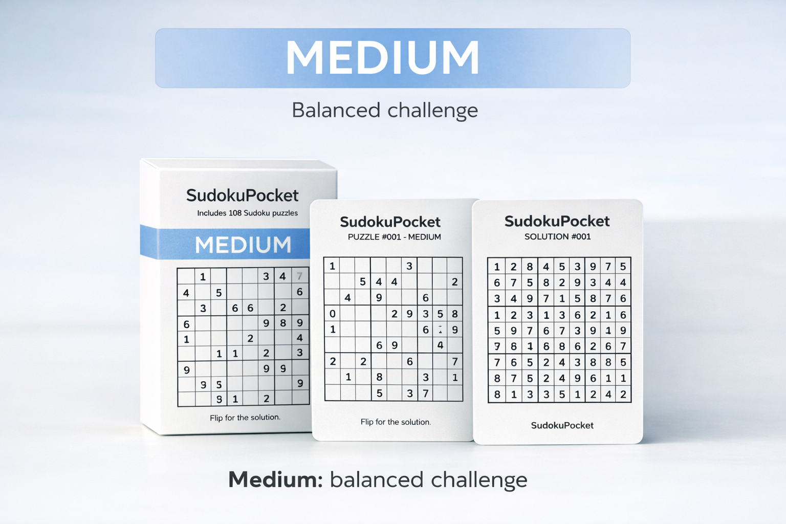 Medium: balanced challenge